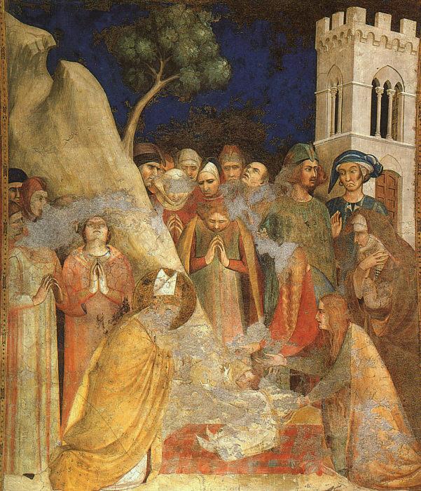 The Miracle of the Resurrected Child, Simone Martini